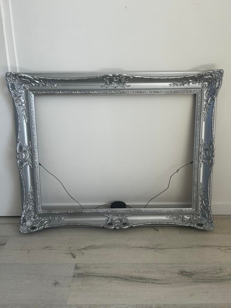 Oude zilveren lijst, Ophalen, Gebruikt, 100 tot 125 cm, 75 cm of meer