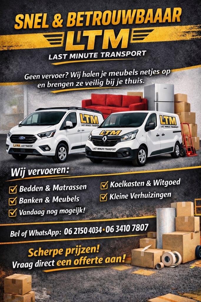 MEUBEL TRANSPORT/ KLEINE VERHUIZINGEN, Vacatures, 33 - 40 uur, Overige niveaus, Vanaf 10 jaar, Overige vormen