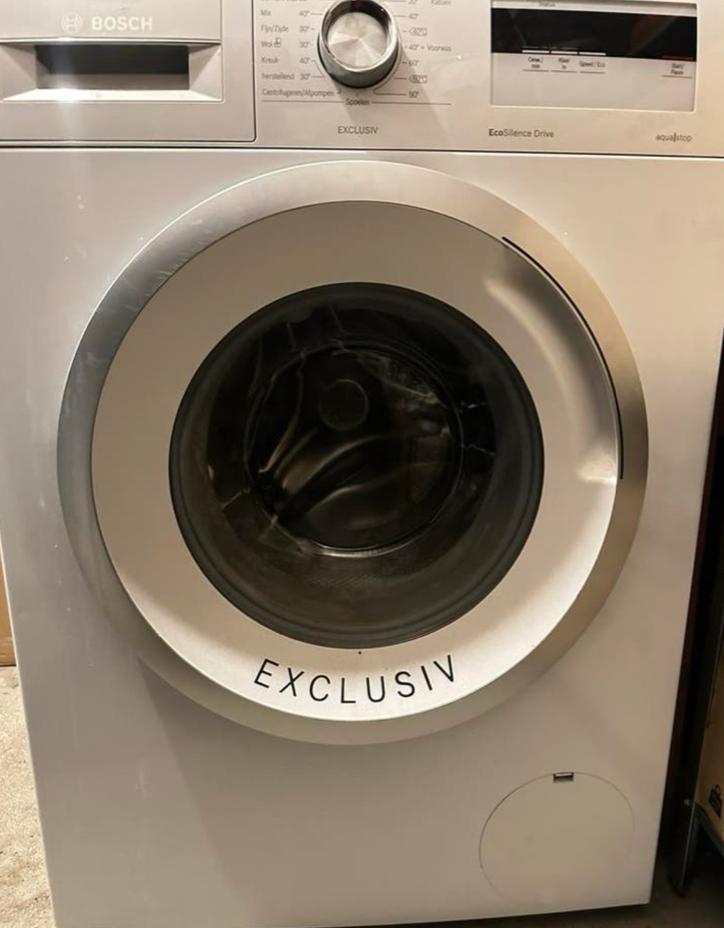 Bosch Wasmachine Exclusiv EcoSilence Drive, Ophalen, Zo goed als nieuw, 85 tot 90 cm, 1200 tot 1600 toeren