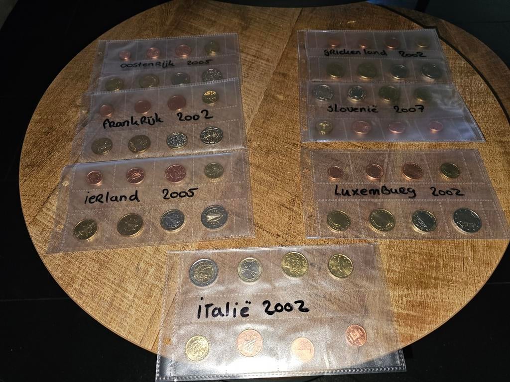 Verschillende euromuntsets, Ophalen of Verzenden