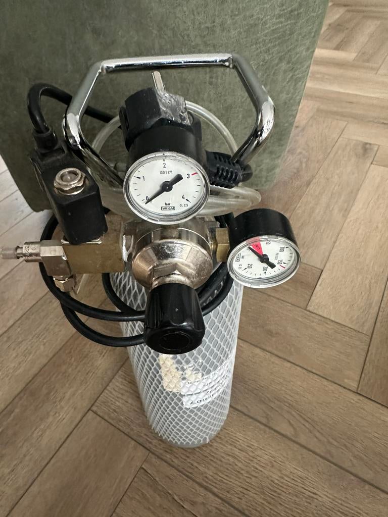 Co2 set voor aquarium, Dieren en Toebehoren, Vissen | Aquaria en Toebehoren, Ophalen, Zo goed als nieuw