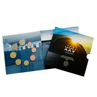 BU set Estland 2016 - 1 cent t/m 2 euro - Blister, Postzegels en Munten, Verzenden, Estland, Overige waardes, Setje