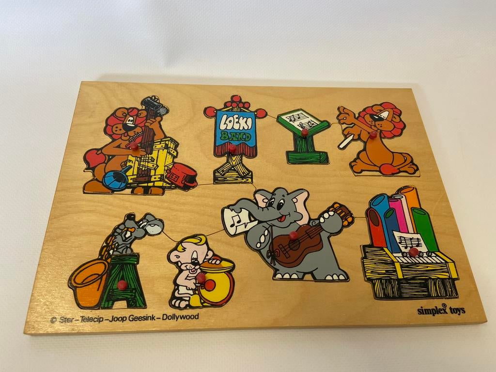 Simplex puzzel nopjespuzzel van Loekie de Leeuw, 2 tot 4 jaar, Gebruikt, 10 tot 50 stukjes, Ophalen of Verzenden