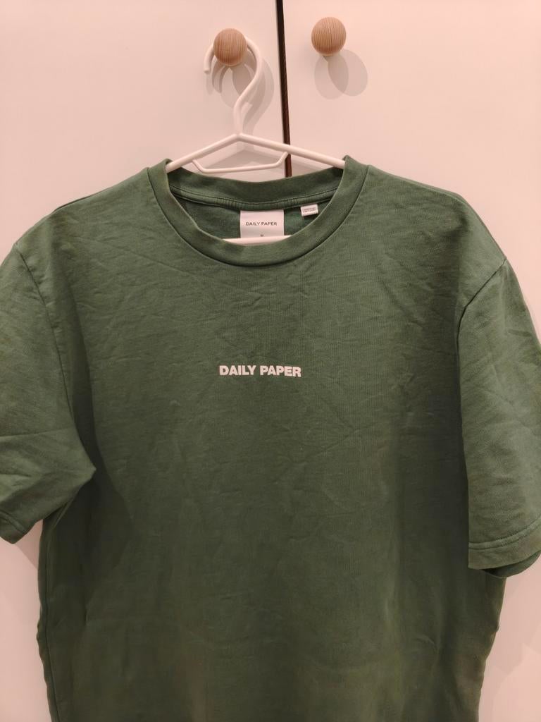 Daily Paper Shirt Maat M T-shirt Groen Origineel, Ophalen of Verzenden, Zo goed als nieuw, Groen