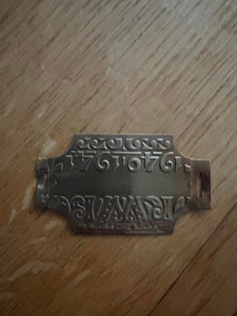 Rijwielbelastingplaatje 1940-1941, Verzamelen, Overige Verzamelen, Ophalen of Verzenden, Gebruikt