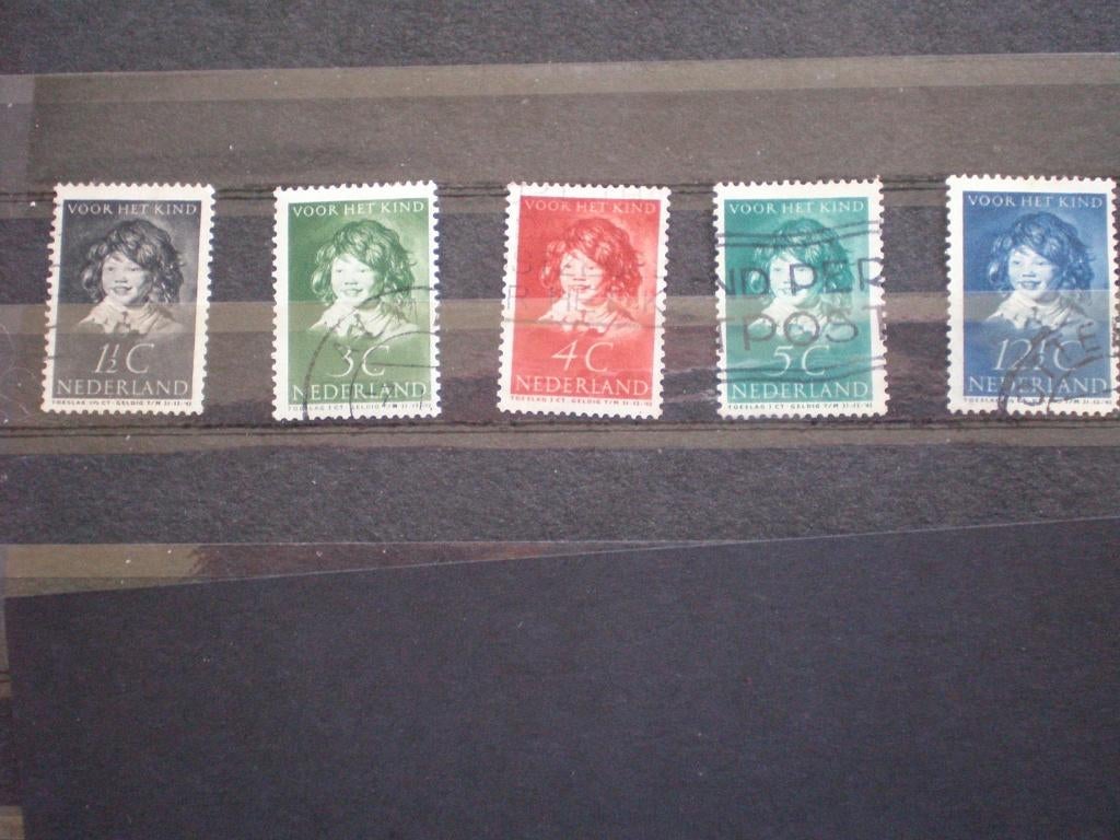 Nederland NVPH 300-304 gebruikt ( S 688)..€ 0,40, Verzenden