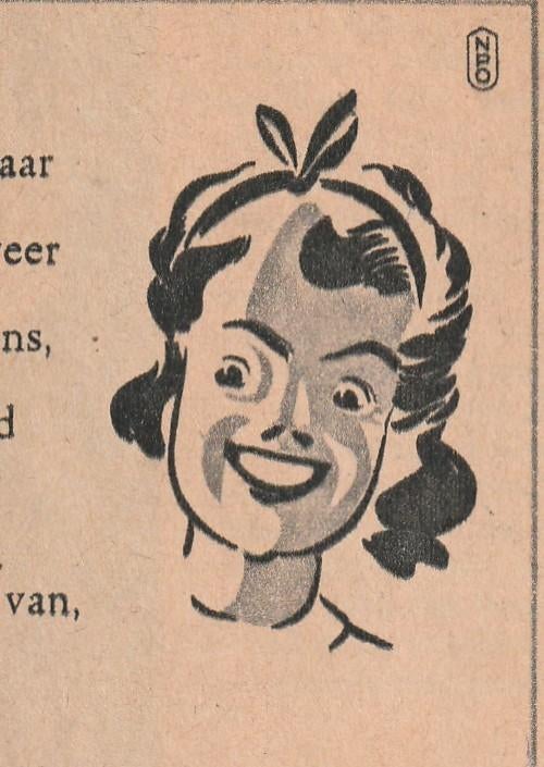 Retro reclame 1949 Van Dungen chocola gelukkig nieuwjaar, Verzenden, Overige typen