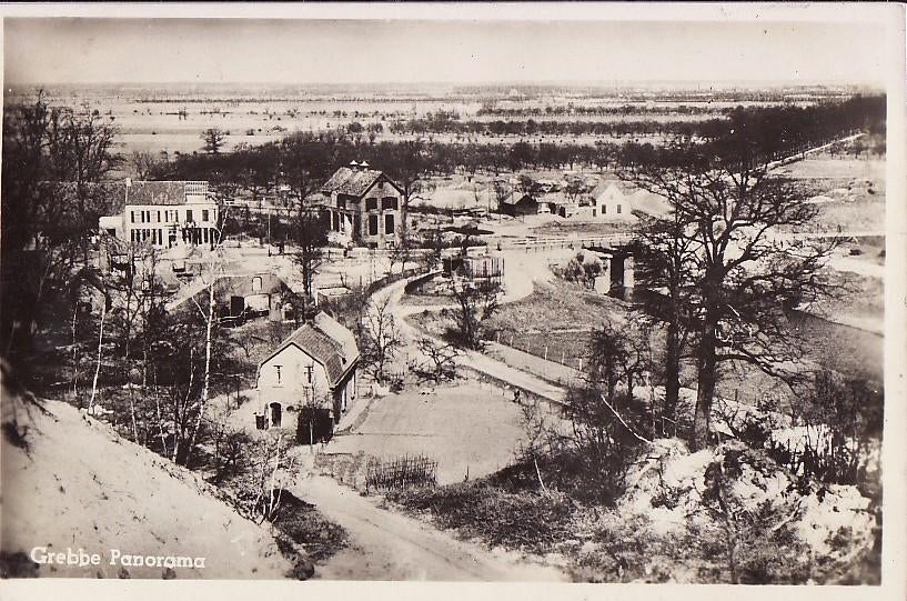 Grebbe Panorama ca. 1950., Verzenden, 1940 tot 1960, Gelopen, Gelderland