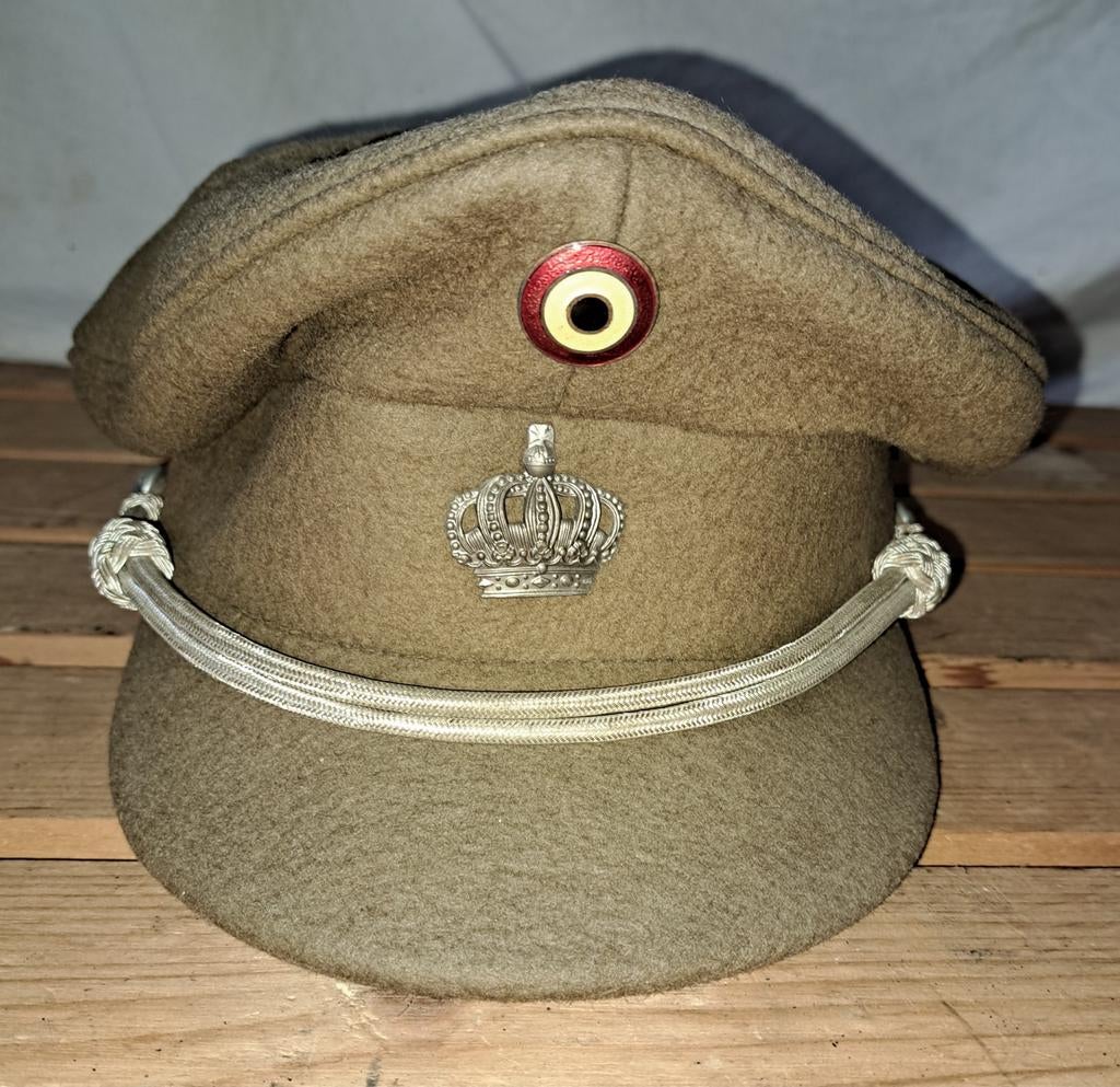 Pet kepi oude Belgische leger baret, Antiek en Kunst, Ophalen