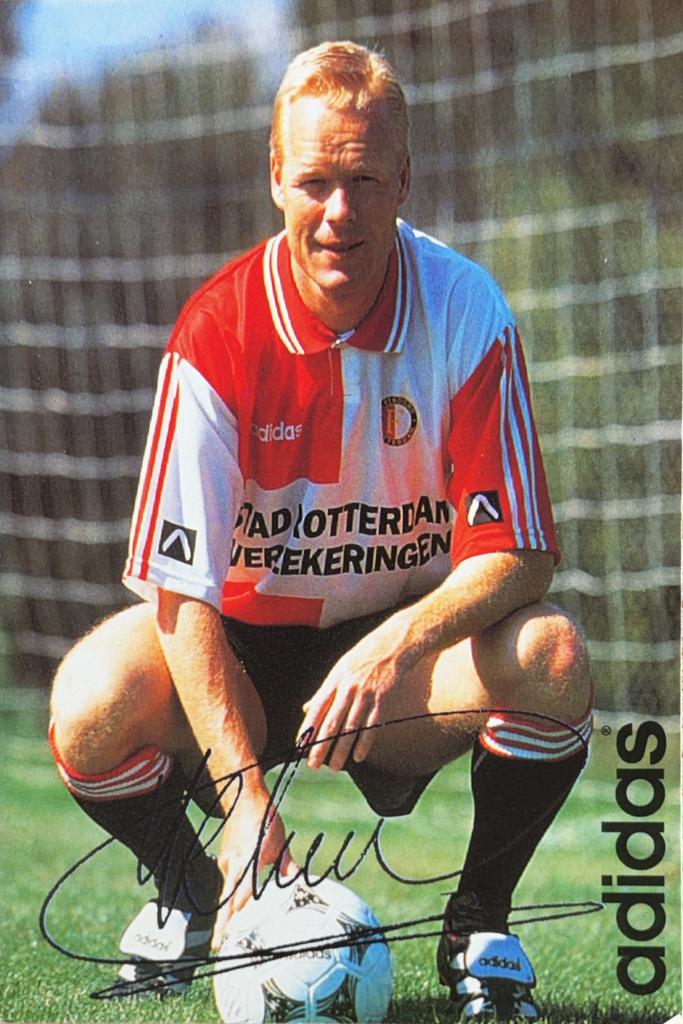 Spelerskaart Ronald Koeman - Feyenoord Rotterdam, Verzenden, Zo goed als nieuw, Feyenoord, Spelerskaart