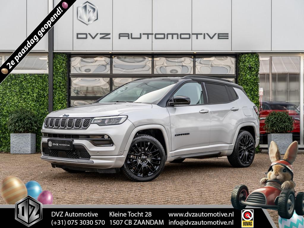 Jeep Compass 4xe 240 Plug-in Hybrid Electric S | Virtual | C, Auto's, Jeep, Automaat, Gebruikt, Zwart, 4 cilinders