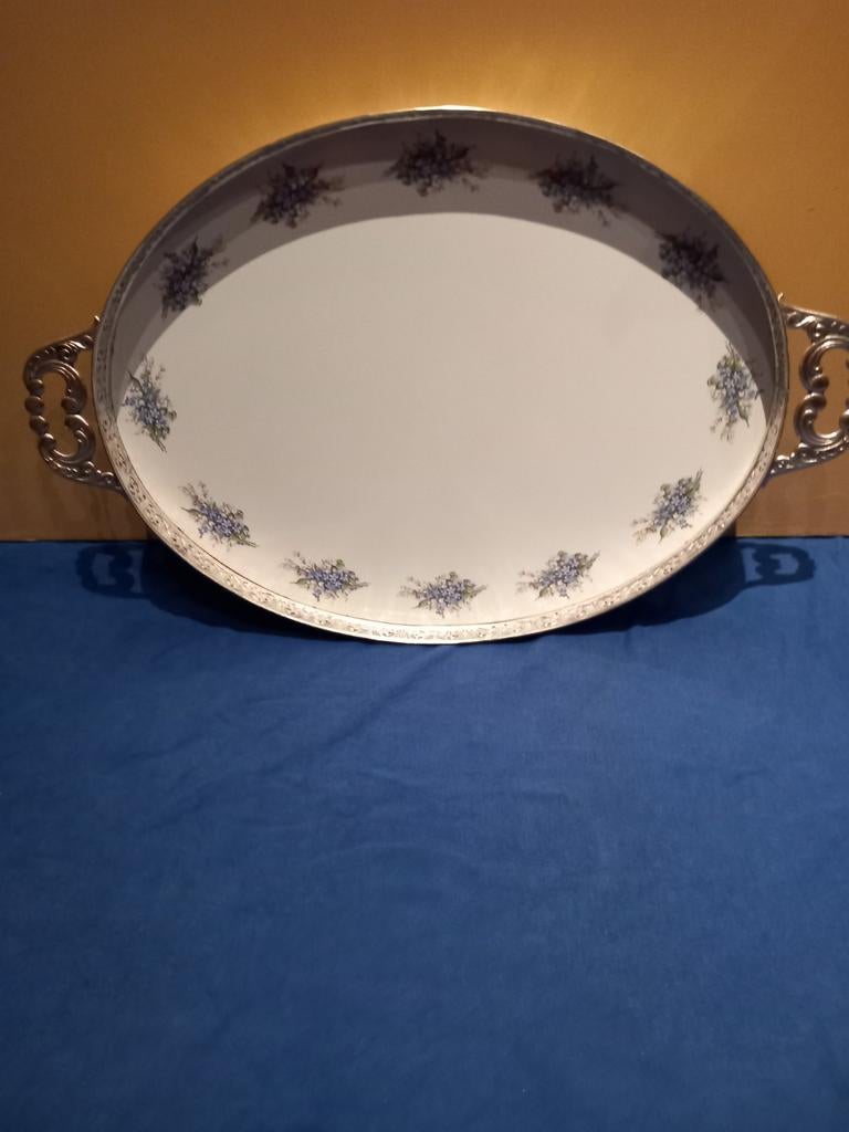 Pako Rhenen vergeet-mij-niet serveerblad nr 1, Antiek en Kunst, Ophalen of Verzenden