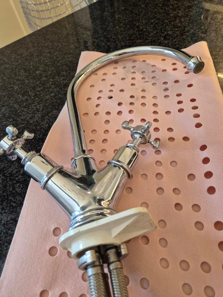 Keukenkraan met dubbele bediening - Chroom, Ophalen