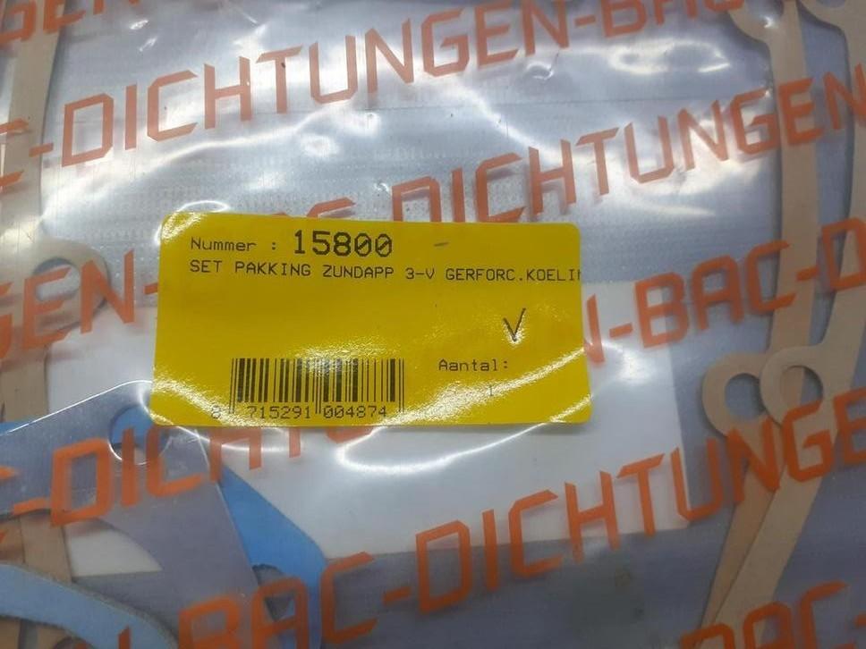 Nieuwe pakkingset Zundapp 3 hand versn geforceerde koeling, Ophalen of Verzenden, Nieuw