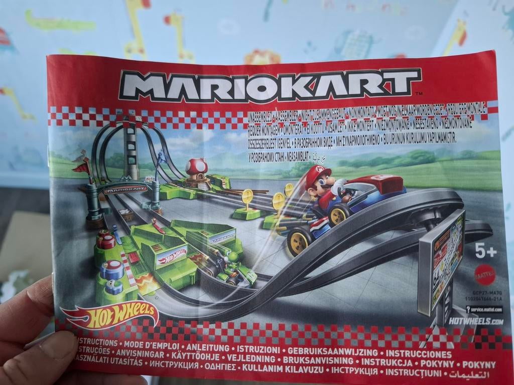 Hot Wheels Mario Kart Circuit, Kinderen en Baby's, Speelgoed | Racebanen, Ophalen of Verzenden, Handmatig, Hot Wheels