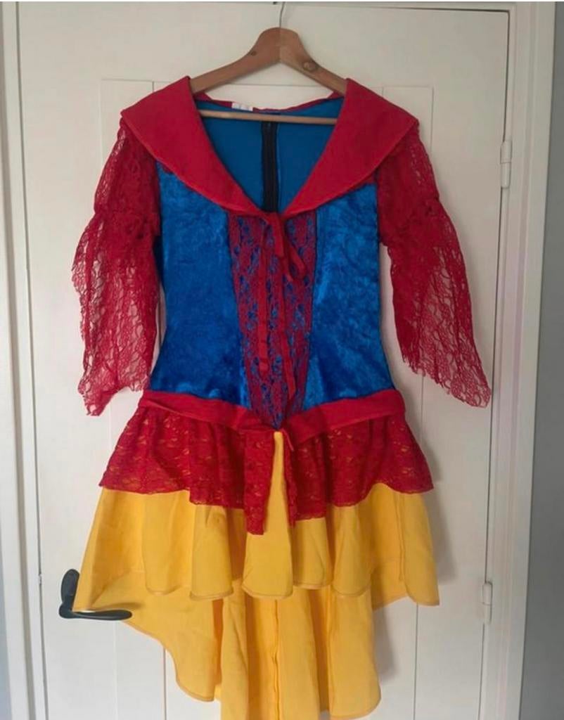 Carnaval sneeuwwitje sprookjes kostuum, Maat 38/40 (M), Carnaval, Ophalen of Verzenden, Zo goed als nieuw