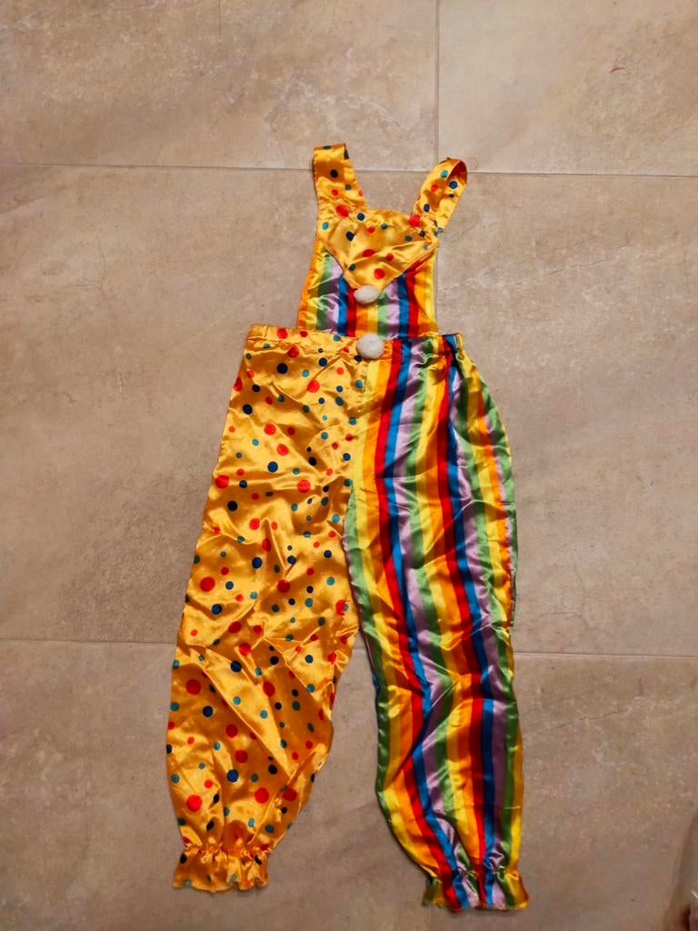 CLOWN PAK MUTS CARNAVAL JONGEN MEISJE 104 110 116, Kinderen en Baby's, Ophalen of Verzenden, Gebruikt, 110 t/m 116, Jongen of Meisje