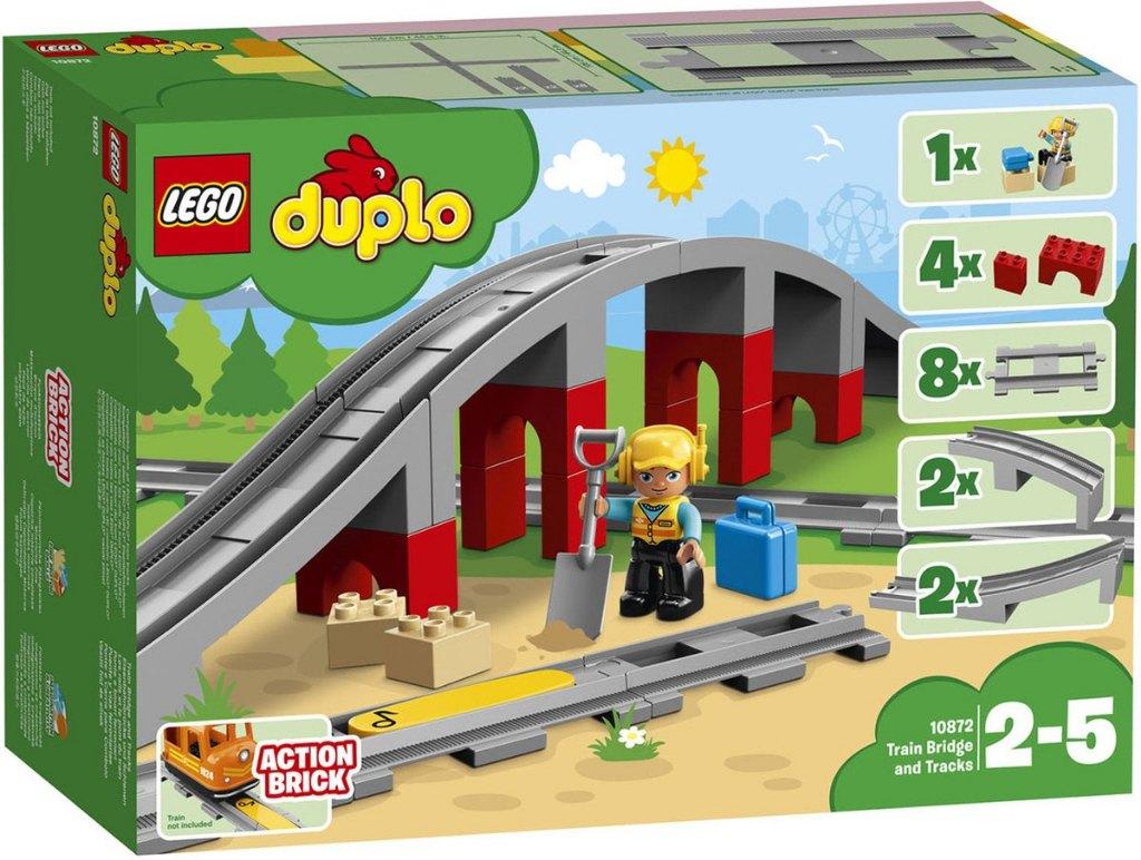 Duplo brug 10872 set - incl. uitbreiding rode boogbrug 3774, Ophalen, Overige thema's, Compleet, Zo goed als nieuw
