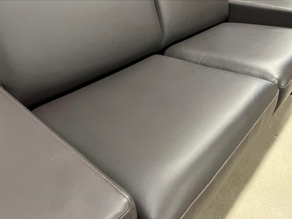 Nieuw Rolf Benz Ego 2 zits bank Bruin leer Design L200xD93, Huis en Inrichting, Ophalen of Verzenden, Nieuw, Leer