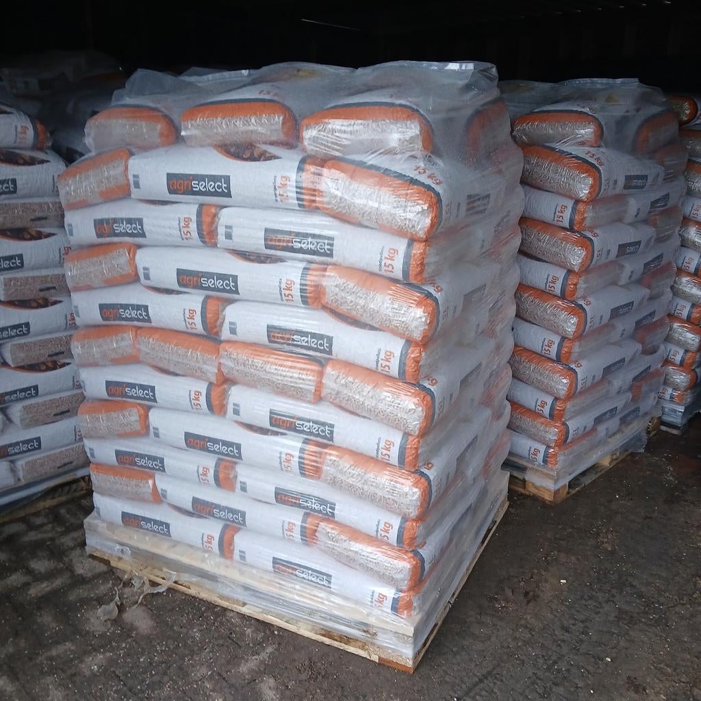 Agriselect pellets, houtpellets, pelletkorrels, EN + A1, Minder dan 3 m³, Ophalen