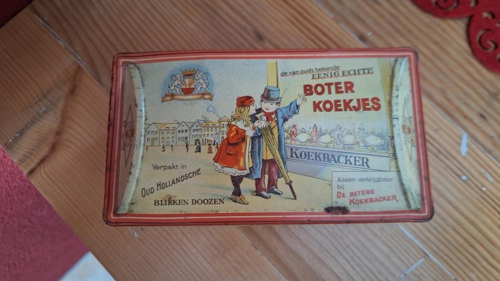 Koektrommel  oud incl nep koekjes, Ophalen of Verzenden