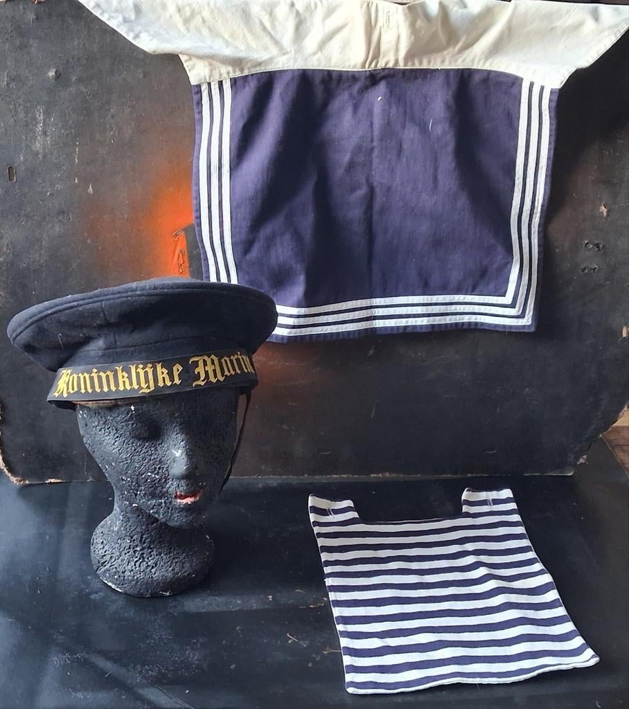 KONINKLIJKE MARINE Matroos.Kledij. 3 st. Voor'40.*Zie tekst., Ophalen, Marine, Nederland, Kleding of Schoenen