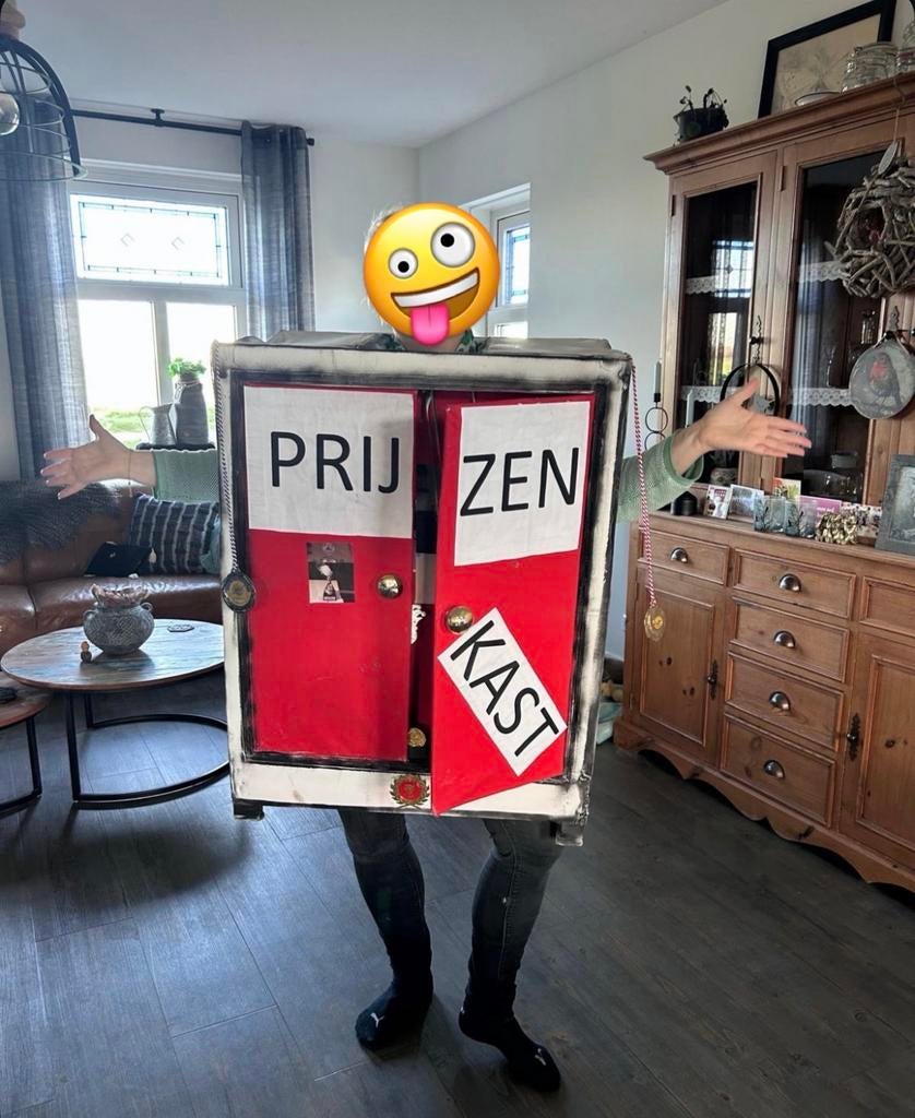 Origineel Duo Kastenkostuum - Handgemaakt en Succes Gegarand, Carnaval, Maat 46/48 (XL) of groter, Ophalen of Verzenden, Zo goed als nieuw