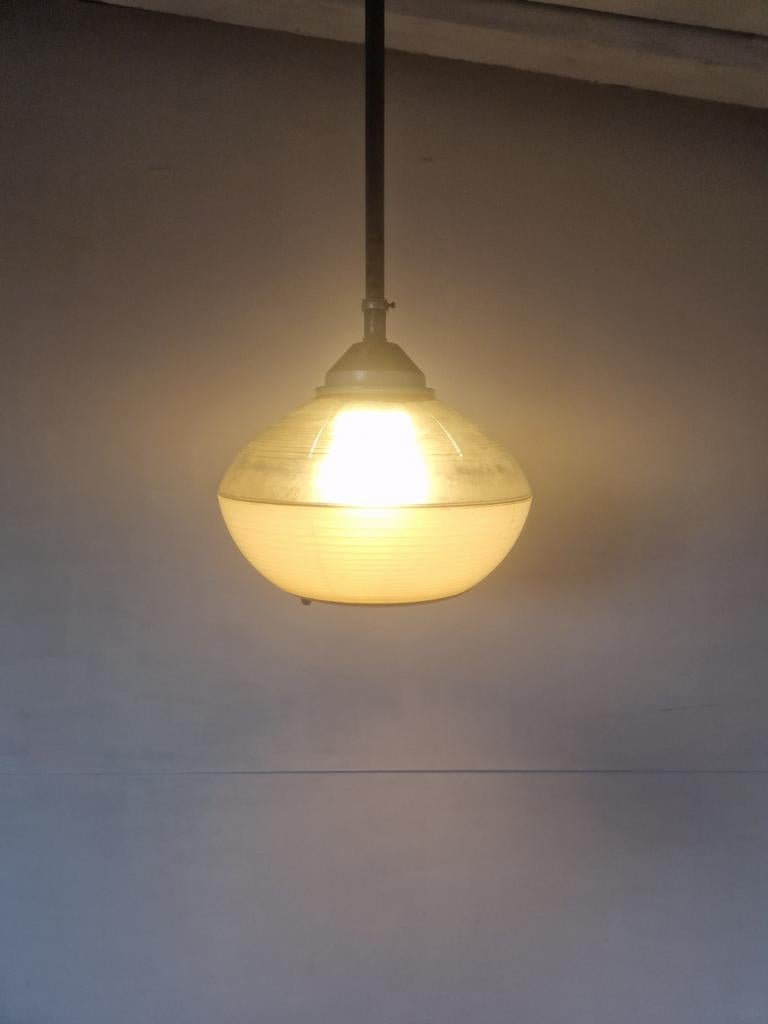 Holophane lamp art deco frankrijk., Ophalen of Verzenden