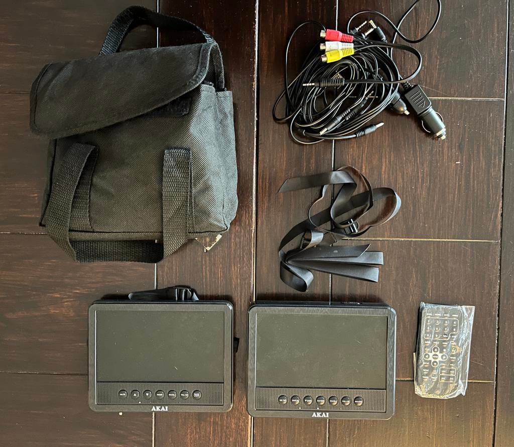 Draagbare DVD Speler AKAI APDVD710T, Gebruikt, Draagbaar, Ophalen of Verzenden, Overige merken