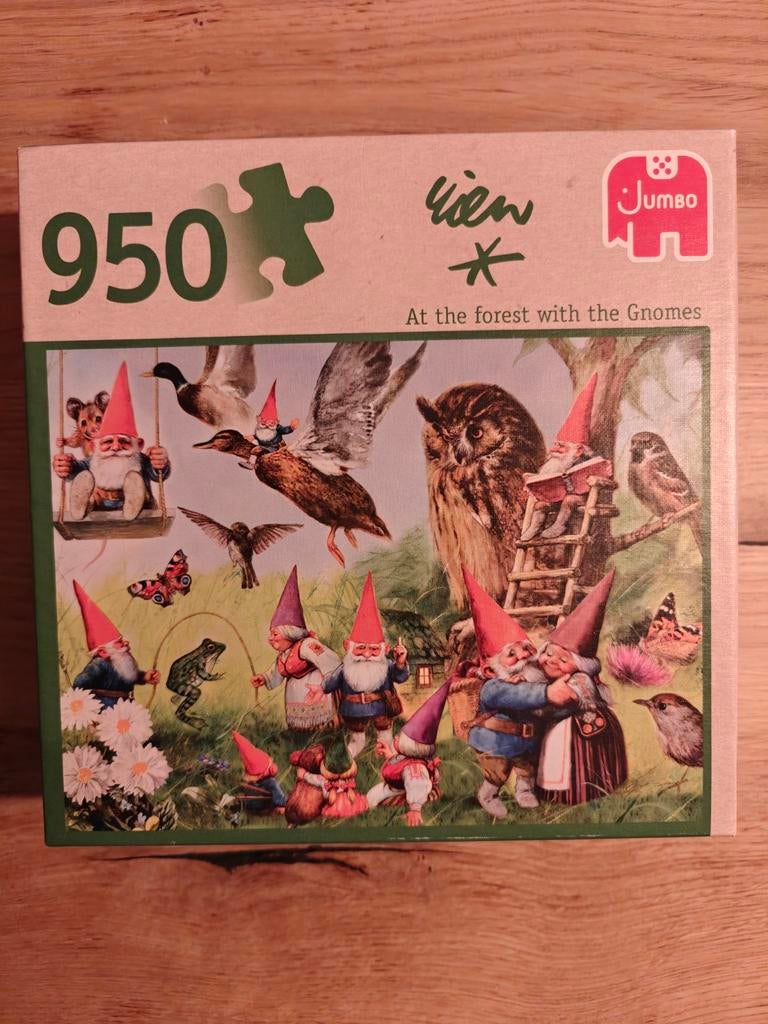 Rien Poortvliet puzzel David de Kabouter #81666, Ophalen of Verzenden, 500 t/m 1500 stukjes, Gebruikt, Legpuzzel