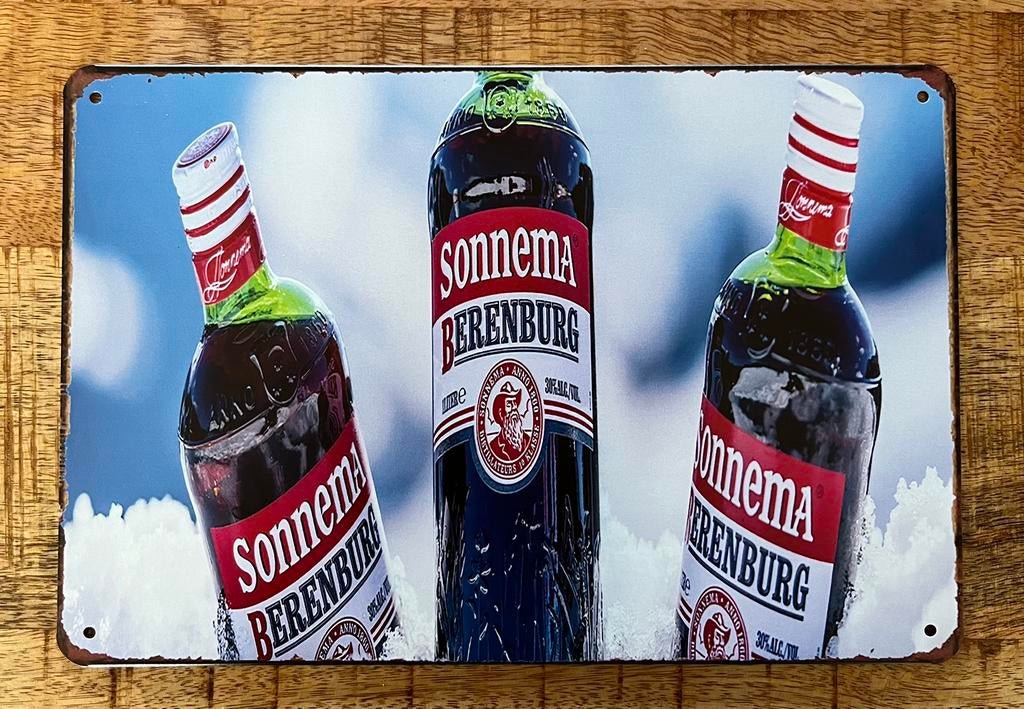 Partij metalen borden : Dranken en Frisdranken, Ophalen of Verzenden, Nieuw, Reclamebord