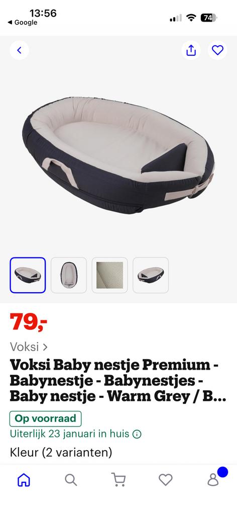 Baby nestje/ bedje Knus en veilig, Ophalen, Zo goed als nieuw, Minder dan 70 cm, Overige typen