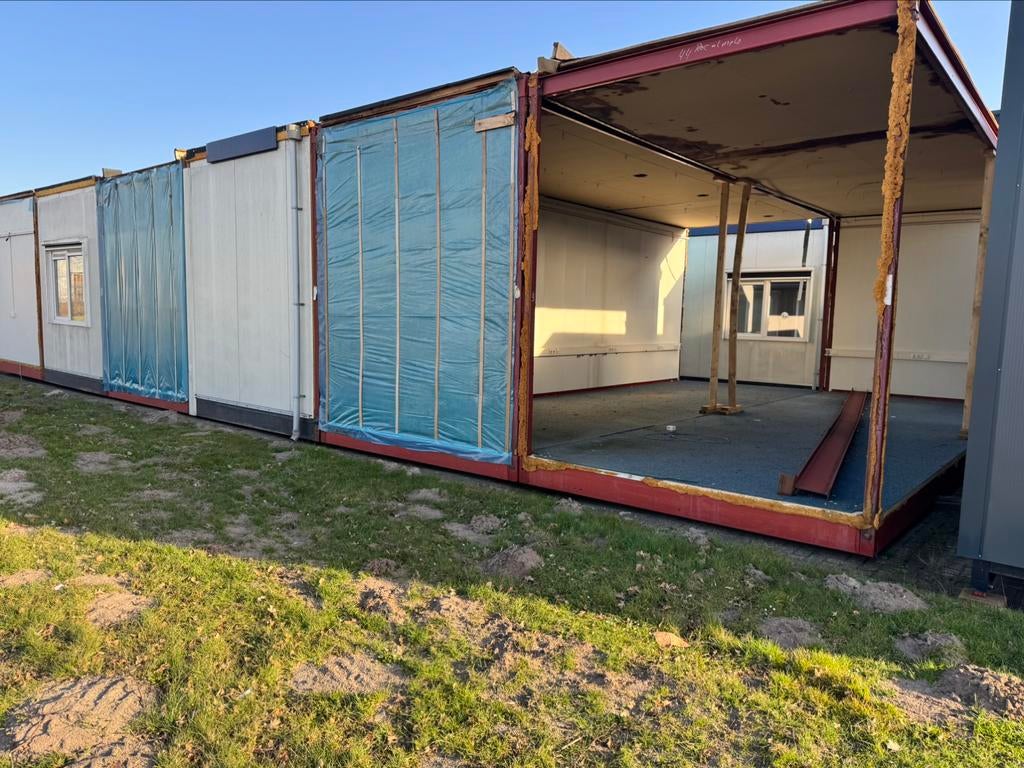 Te koop, unit frames met betonvloer van 3 x 9 M en 3 x 6 M, Ophalen of Verzenden