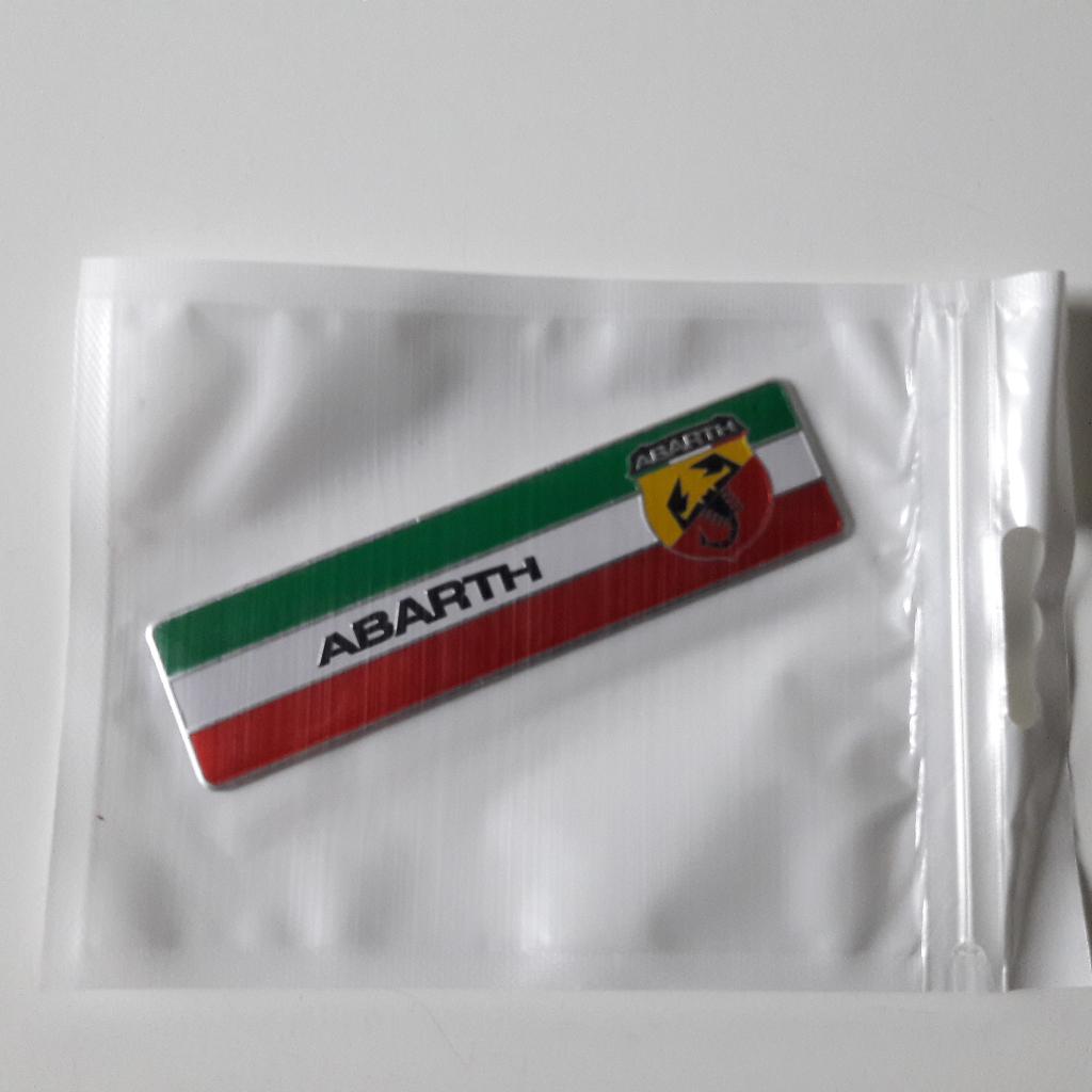 1x Italy Italie Abarth vlag embleem badge sticker sticker, Ophalen of Verzenden, Nieuw, Auto of Motor