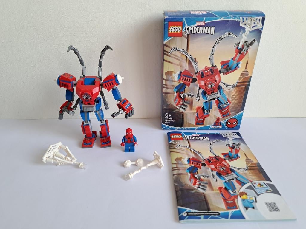 LEGO Marvel Spider-Man Mecha - 76146, Ophalen of Verzenden, Zo goed als nieuw, Complete set, Lego
