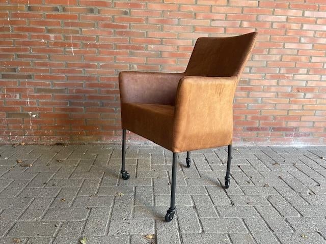 Stoelen Suske 4x wielen Camel L60 Bull HET ANKER ACTIE PRIJS, Huis en Inrichting, Stoelen, Overige kleuren, Verzenden, Nieuw, Metaal