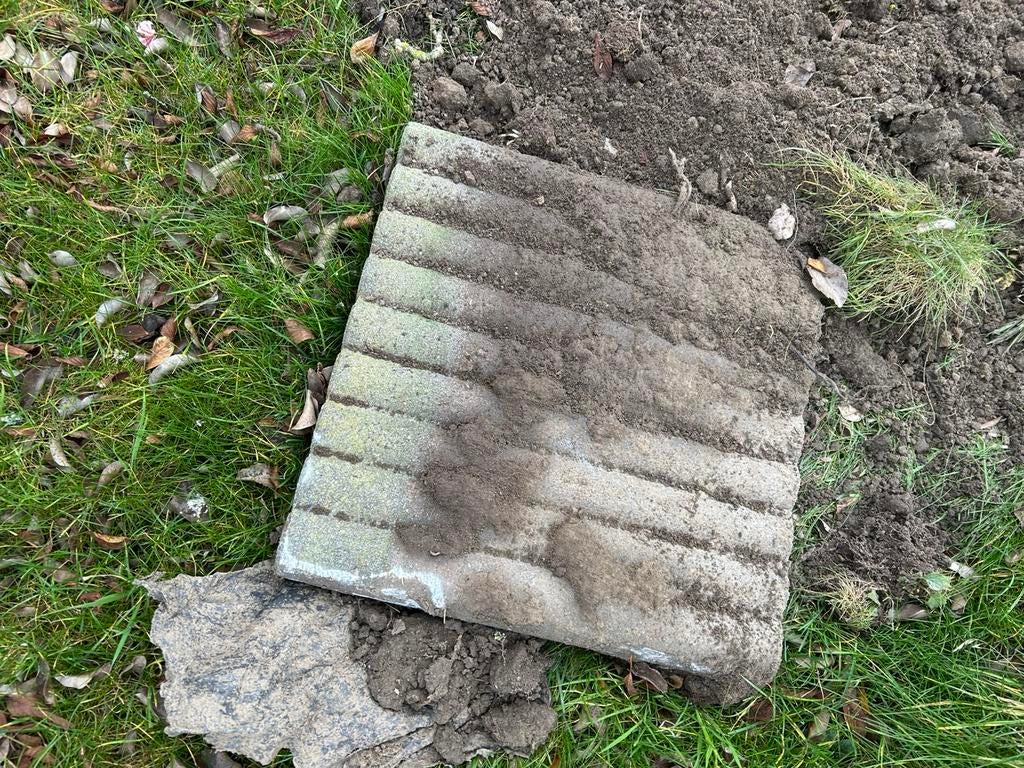 Borderrand, Ophalen, Gebruikt, Beton, Klinkers