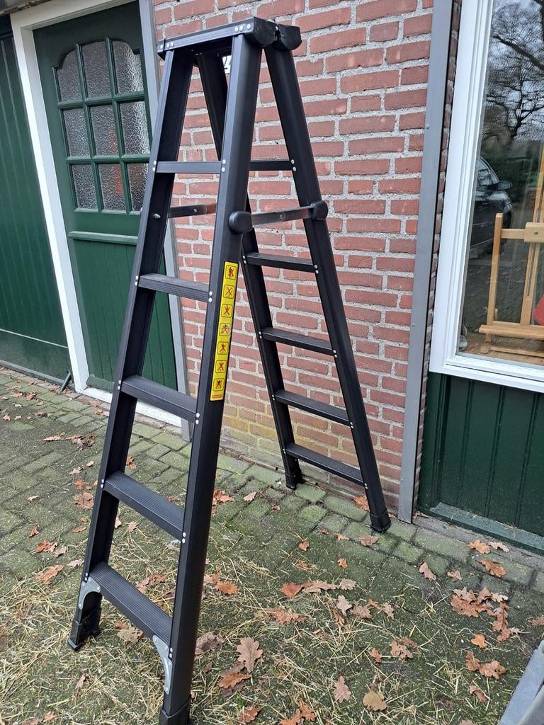 Aluminium trap 2x6 treden, Ophalen, Nieuw