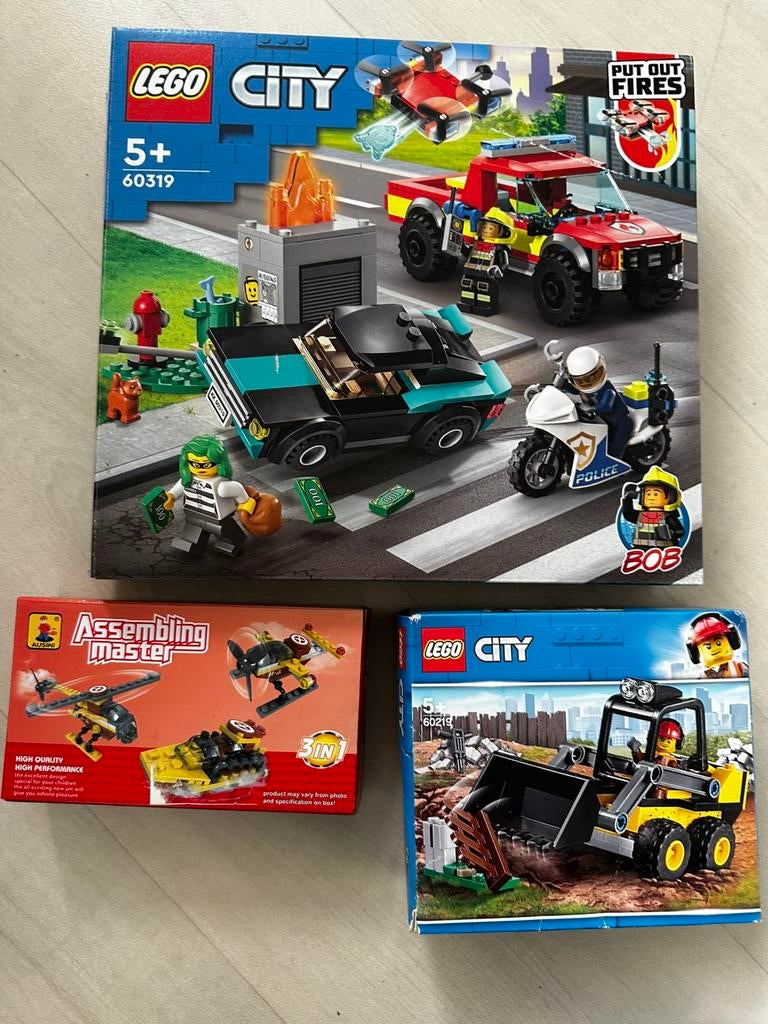 Lego City 60319 en 60219, Kinderen en Baby's, Speelgoed | Duplo en Lego, Ophalen of Verzenden, Gebruikt, Complete set, Lego