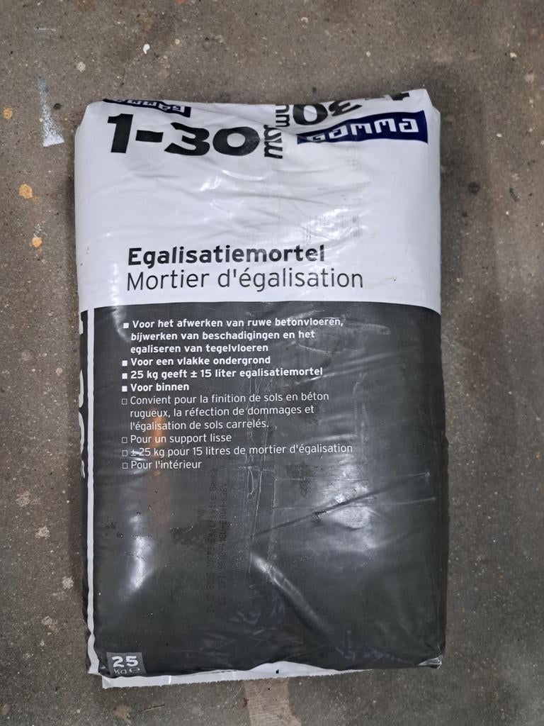 egaline mortel 25kg, Ophalen, Nieuw