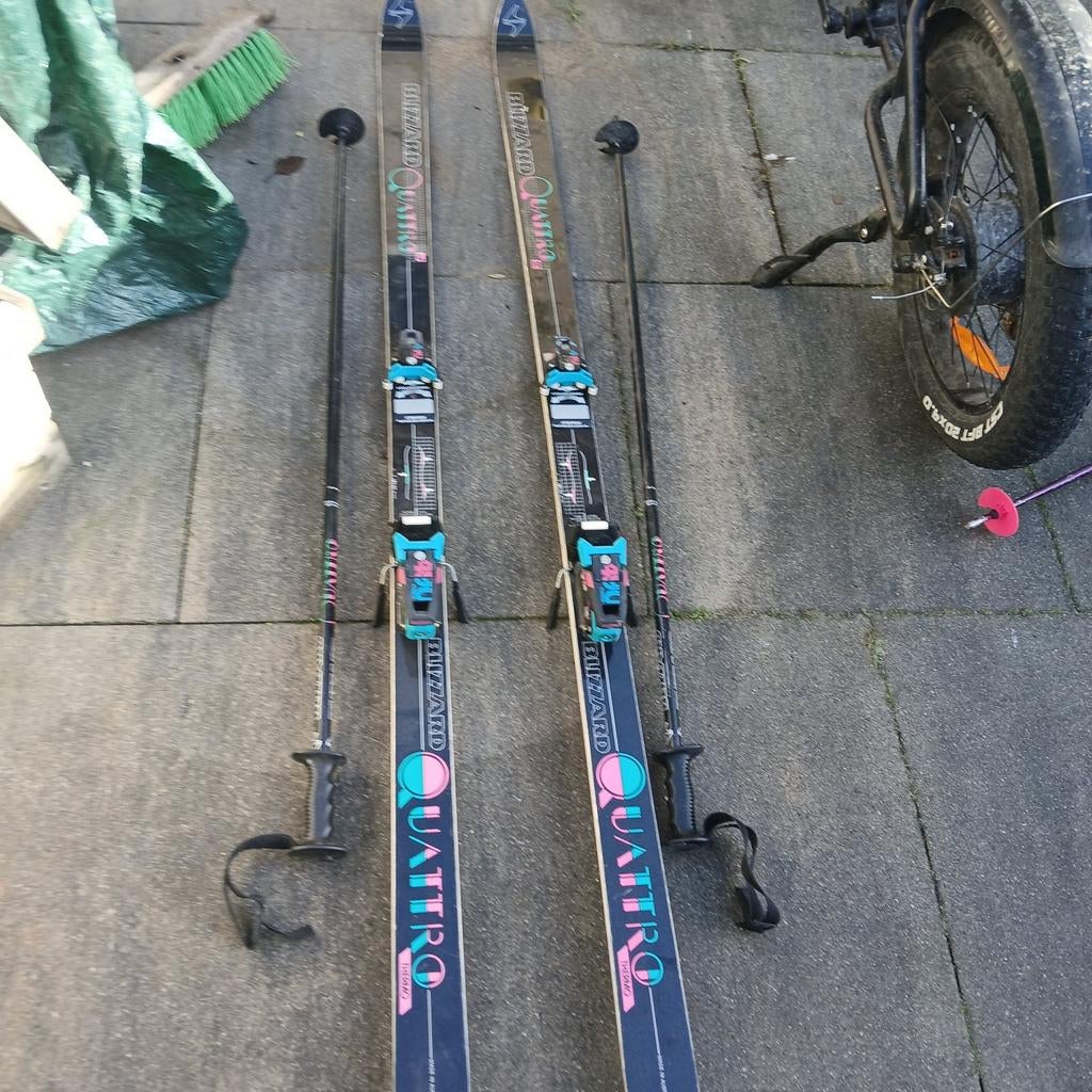 Blizzard Quattro Ski's met Stokken, Overige merken, 160 tot 180 cm, Gebruikt, Ophalen of Verzenden