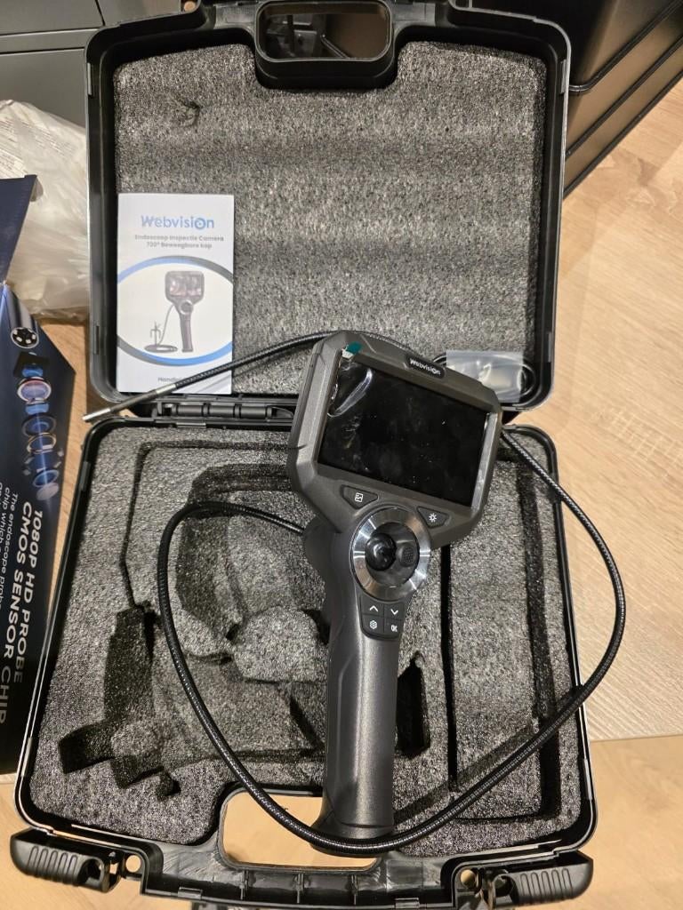 Webvision Endoscoop Inspectie Camera  - 720 Beweegbare kop, Doe-het-zelf en Verbouw, Meetapparatuur, Ophalen of Verzenden, Zo goed als nieuw
