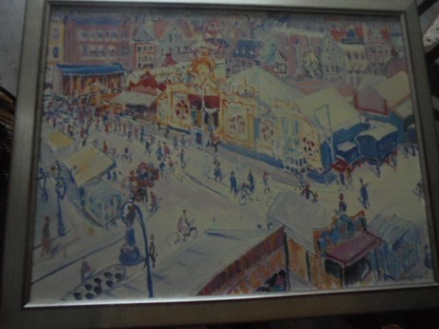 De Ploeg - Johan Dijkstra - reproductie in lijst, Ophalen