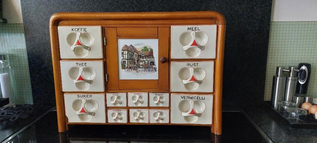 kruidenkastje  brocante, Ophalen