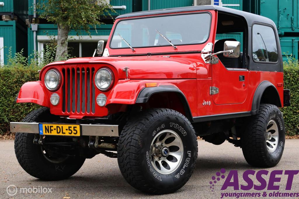 Oldtimer Jeep CJ-7 4.2 Renegade 1985 | Hard/soft/bikinitop, Auto's, Gebruikt, CJ, 4 stoelen, Handgeschakeld