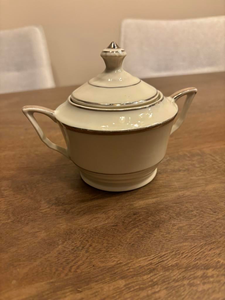 suiker potje Bavaria Senta Elfenbein vintage porzellan, Ophalen