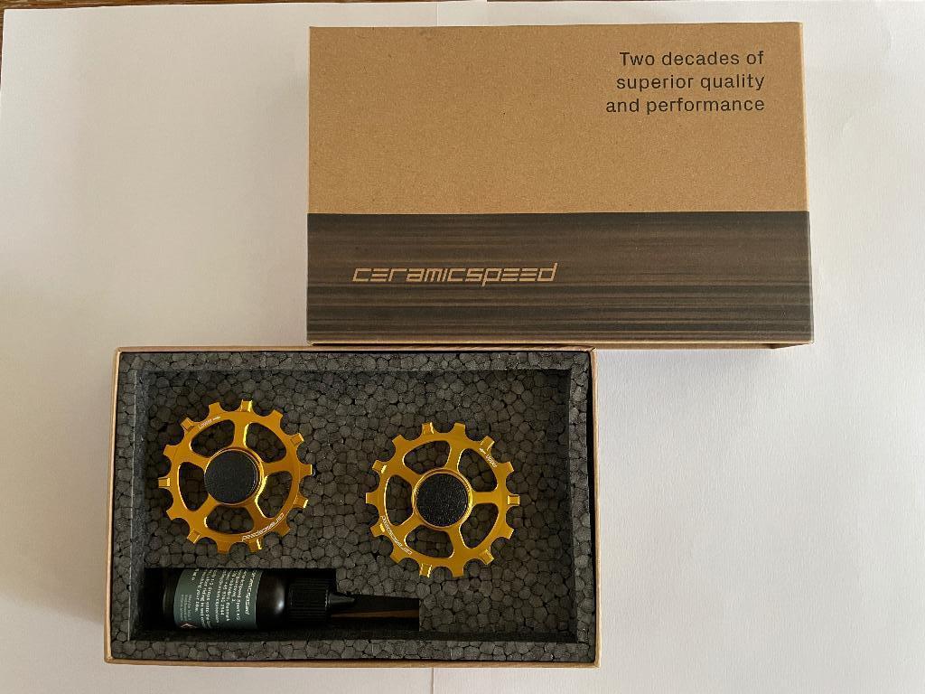 Ceramicspeed Derailleurwielen Goud, Sram, Eagle, Eagle Axs., Ophalen of Verzenden, Nieuw, Derailleur of Ketting, SRAM