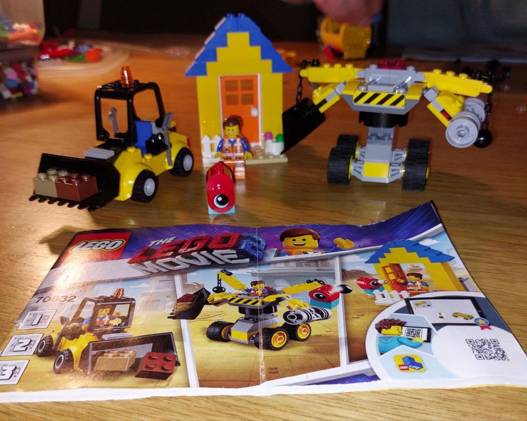 Lego Movie 2 - Set 70832 - Emmet's Builder, Ophalen, Zo goed als nieuw, Complete set, Lego