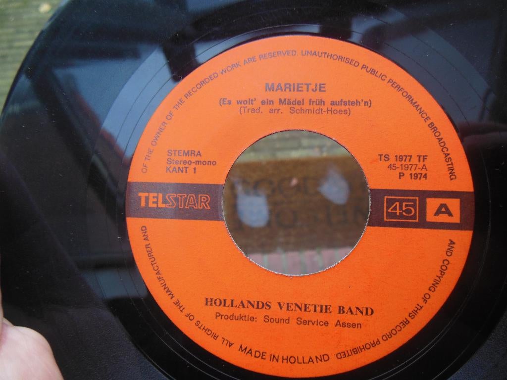 single holland venetie band telstar records 45rpm jukebox, Gebruikt, Overige genres, 7 inch, Single