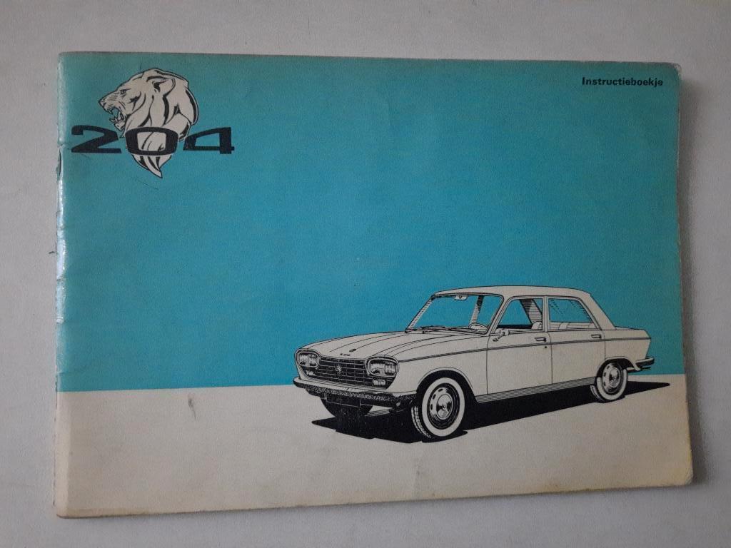 Handleiding instructieboekje Peugeot 204 1972, Ophalen of Verzenden